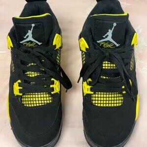 $250-NEW-AIR JORDAN Thunder/Black/Yellow/White-408452-060 Shoes. Sz-6.5.Vietnam.